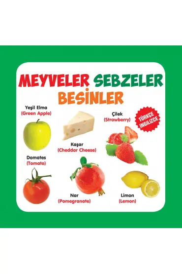 Meyveler - Sebzeler - Besinler  Türkçe-İngilizce