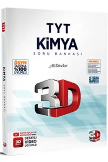 3D 2023 TYT Kimya Tamamı Video Çözümlü Soru Bankası