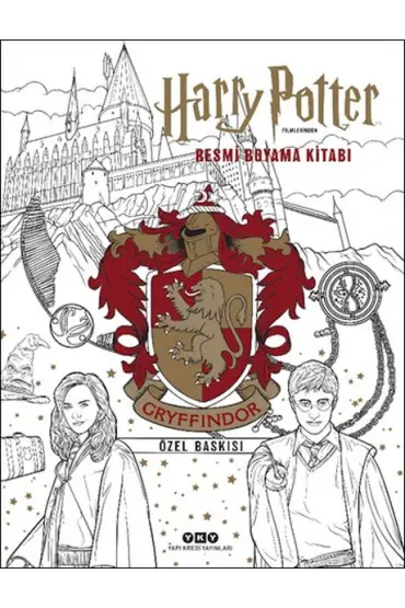 Harry Potter Filmlerinden Resmi Boyama Kitabı – Gryffindor Özel Baskısı