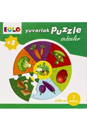 Yuvarlak Puzzle-Sebzeler