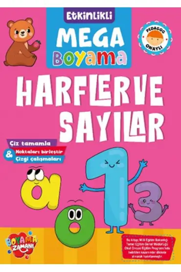 Etkinlikli Mega Boyama - Harfler ve Sayılar