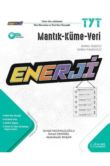 Palme Yayınevi Enerji TYT Mantık-Küme-Veri Konu Özetli Soru Fasikülü