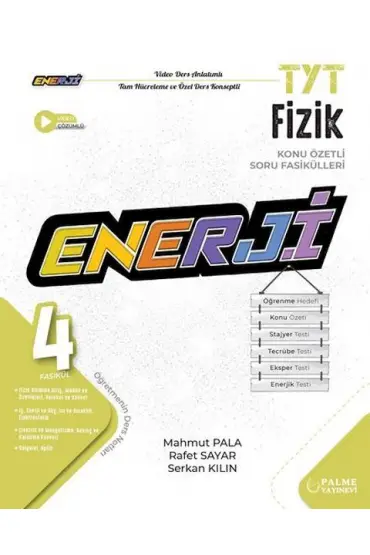 Palme Tyt Enerji Fizik Konu Özetli Soru Fasikülleri (4 Fasikül)