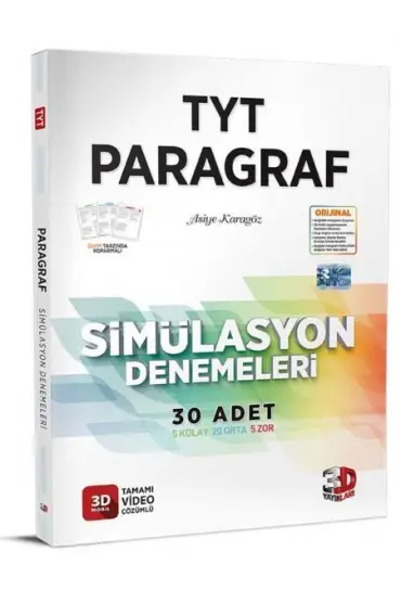 3D TYT Paragraf Tamamı Video Çözümlü Simülasyon Denemeleri (Yeni)