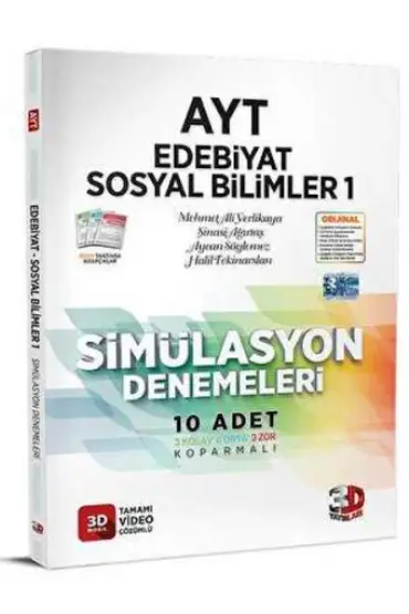 AYT Edebiyat Sosyal Bilimler 1 Simülasyon Denemeleri