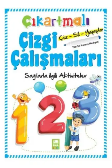 Çıkartmalı Çizgi Çalışmaları-Sayılarla ilgili Aktiviteler