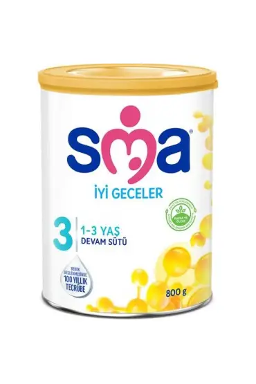  193 SMA İyi Geceler 3 Bebek Devam Sütü 1-3 Yaş 800gr