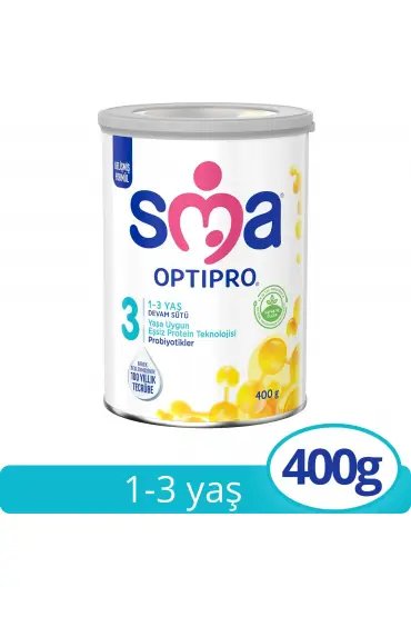  193 SMA Optipro Probiyotik 3 Bebek Devam Sütü 1-3 Yaş 400gr