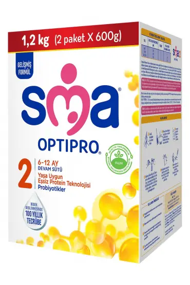  193 SMA Optipro Probiyotik 2 Bebek Devam Sütü 6-12 Ay 1200gr