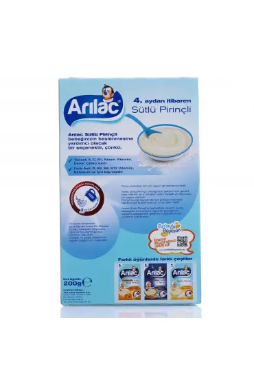  193 Arılac İnstant Sütlü Pirinçli Ek Gıda 200gr