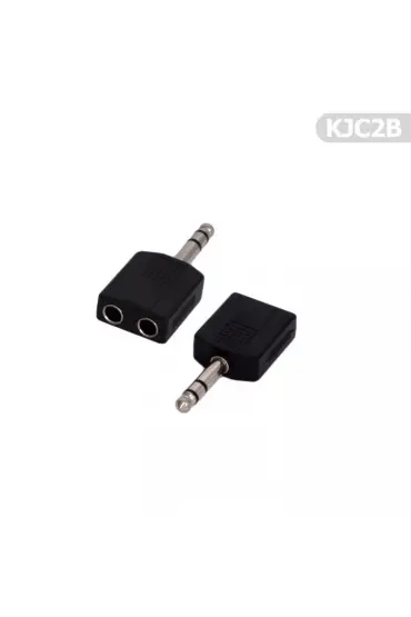 Kablo Jak Çoğaltıcı-Çoklayıcı 2'li 6.35mm KJC2B