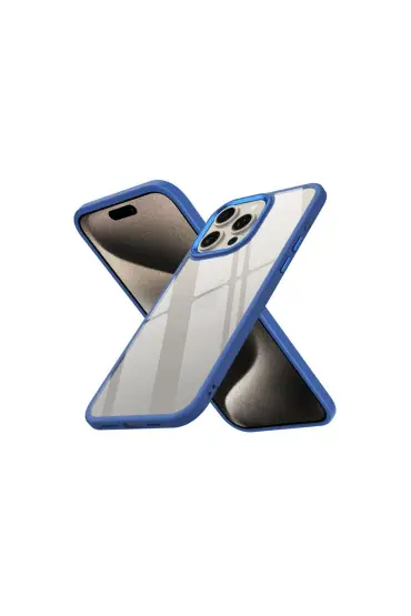  942 İphone 15 Pro Max Kılıf Power Silikon - Ürün Rengi : Mavi