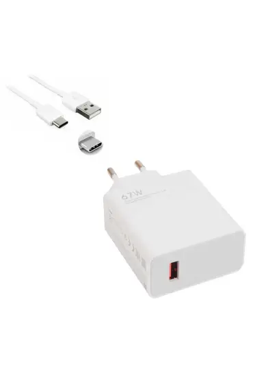 67W USB To Type-C Şarj Cihazı - Şarj Kablosu