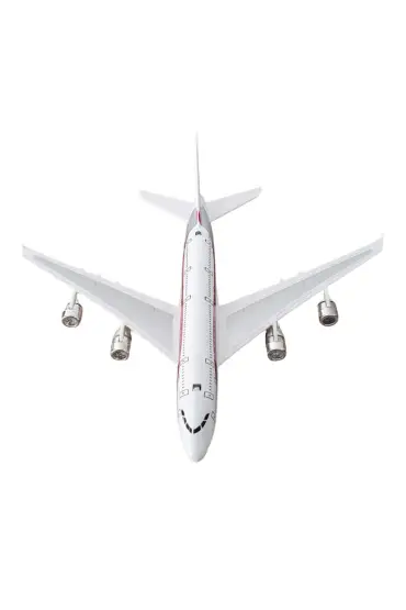  505 Çek Bırak Işıklı Sesli Yolcu Uçağı 18 Cm - SY8022 - Beyaz