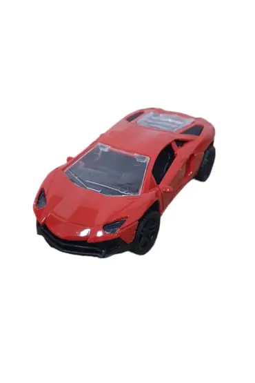  505 Çek Bırak Metal Araba Lamborgini - ILK005 - Kırmızı