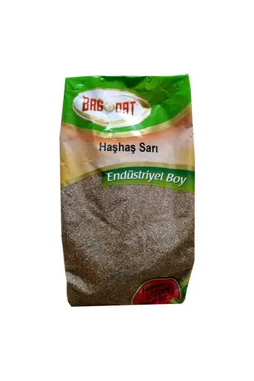  214 Haşhaş Tohumu Tane Doğal Sarı 1000 Gr Paket