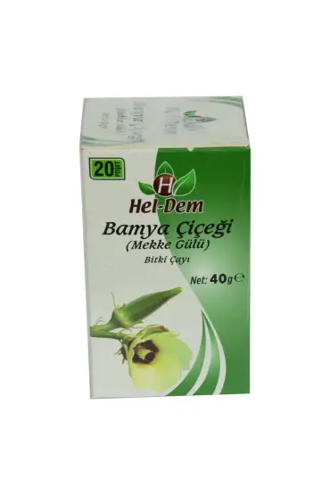  214 Bamya Çiçeği Mekke Gülü Bitki Çayı 2 Gr x 20 Süzen Poşet 40 Gr