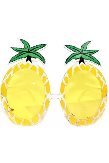  193 Luau Party Hawaii Ananas Parti Gözlüğü 14x12 cm