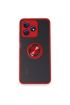 942 Realme C53 Kılıf Montreal Yüzüklü Silikon Kapak - Ürün Rengi : Kırmızı