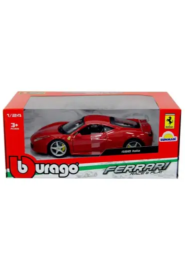  193 Nessiworld Bburago 1:24 Ferrari 458 Italia Kırmızı Model Araba