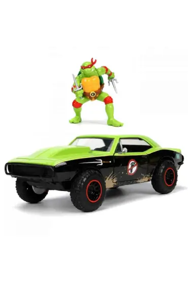  193 Nessiworld Jada 1:24 TMNT 1967 Chevy Camaro Model Araba