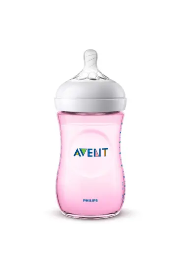  193  Avent Natural PP Biberon 260ml Pembe