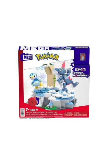  193 HKT20 MEGA™ Pokémon™ Piplup ve Sneasel Kış Macerası Seti 183 parça + 7 yaş