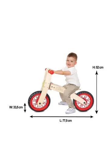  193 02 001  Freestyle Cycle - Ahşap Bisiklet Pedalsız / +24 ay