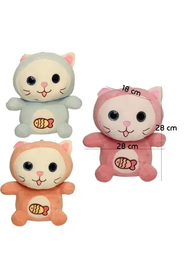  193 Kedi Peluş Oyuncak 28 cm