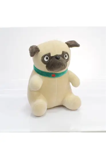  193 Oturan Pug Peluş Köpek 30Cm