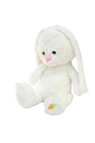  193 Uzun Kulaklı Beyaz Tavşan Peluş Oyuncak 40 cm