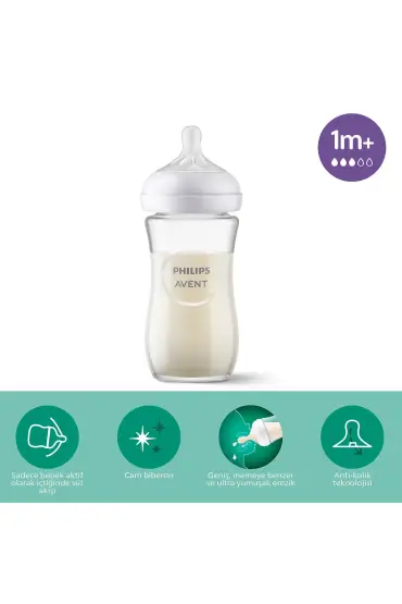  193  Avent Doğal Tepkili Natural Response Cam Biberon 240ml 1+ Ay