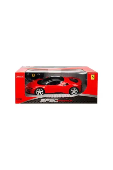  193 97300 1:14 Ferrari SF90 Stradale Işıklı Uzaktan Kumandalı Araba 34 cm -Sunman