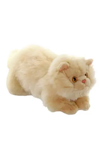  193 Nessiworld Yatan Peluş Krem Kedi 26 cm