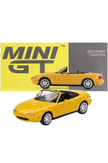  193 Nessiworld Mini GT 1:64 Eunos Roadster Sunburst Yellow