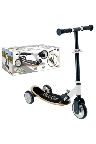  193 Nessiworld Smoby Ahşap 3W Katlanabilir Scooter 7600750908