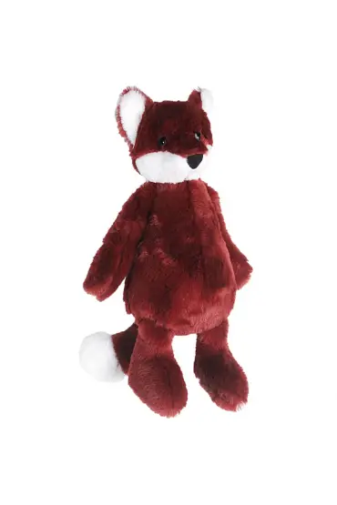  193 Uyku Arkadaşı Tilki Peluş Bordo 34 cm