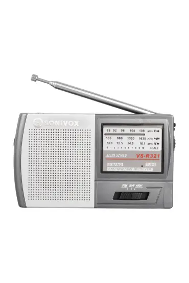  192 Gri Renk Cep Tipi Analog Fm Radyo Vs-r321 (4172)