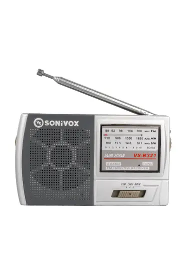  192 Gümüş Renk Cep Tipi Analog Fm Radyo Vs-r321 (4172)