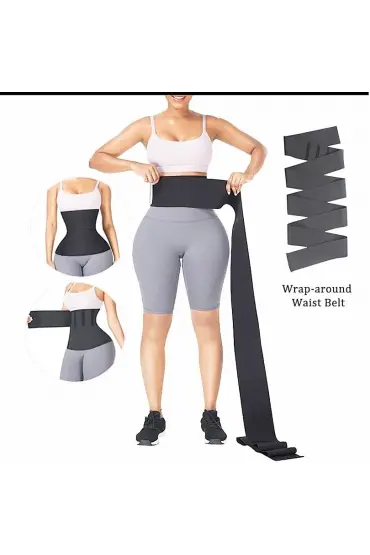  192 Waist Trainer İnceltici Zayıflatıcı Kum Saati 4m Sarma Bel Korse (4172)