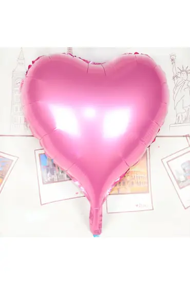  192 Kalp Uçan Balon Folyo Pembe 80 Cm 32 İnç (4172)