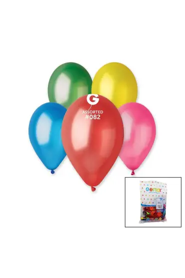  192 Gm-110-82 Metalik - Karışık Balon 11&apos&apos - 28cm - 100 Parça (4172)