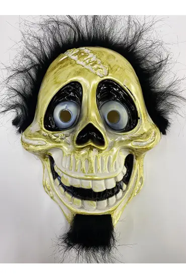  192 Siyah Peluş Saçlı Coco Hector Rivera Maskesi 25x23 Cm (4172)
