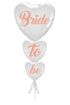 Bride To Be Buket Seti Folyo Balon 3lü Rose Gold Renk 100 cm