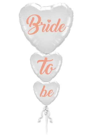 Bride To Be Buket Seti Folyo Balon 3lü Rose Gold Renk 100 cm