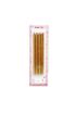 Gold Simli Pasta Mumu 6 Adet 16 cm