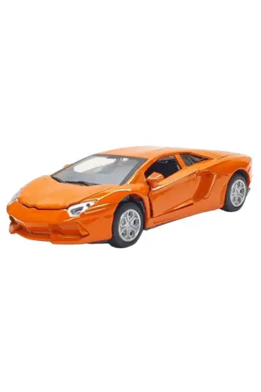  505 Lamborgini - Çek Bırak Spor Araba Işıklı Sesli  - XL80138-28L Turuncu