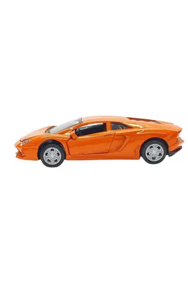  505 Lamborgini - Çek Bırak Spor Araba Işıklı Sesli  - XL80138-28L Turuncu