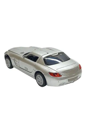  505 Mercedes - Çek Bırak Spor Araba Işıklı Sesli  - XL80138-28L - Gri