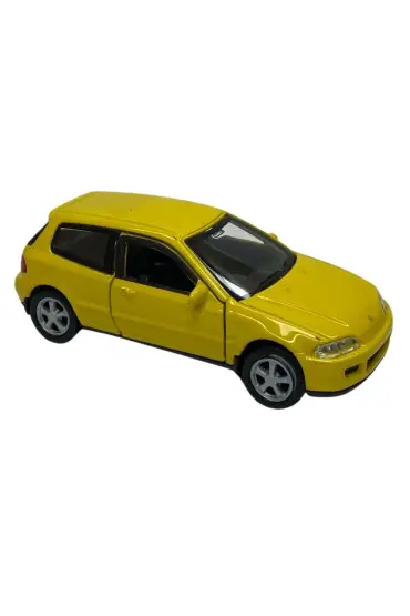  505 Çek Bırak Araba 1:32 Honda Civic EG6 - 43813 - Sarı